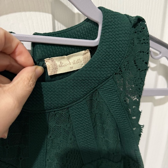 Altar'd State Dress in Deep Green Lace - Picture 2 of 3